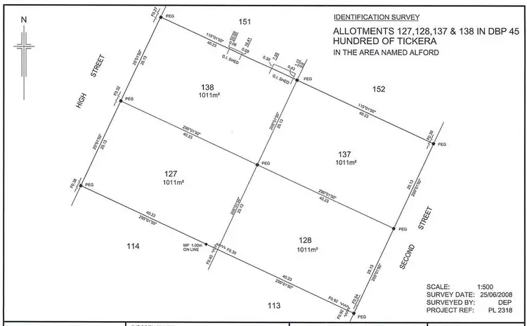 Floorplan of Homely land listing, 22 High Street, Alford SA 5555