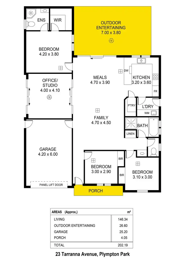 Floorplan of Homely house listing, 23 Tarranna Avenue, Plympton Park SA 5038