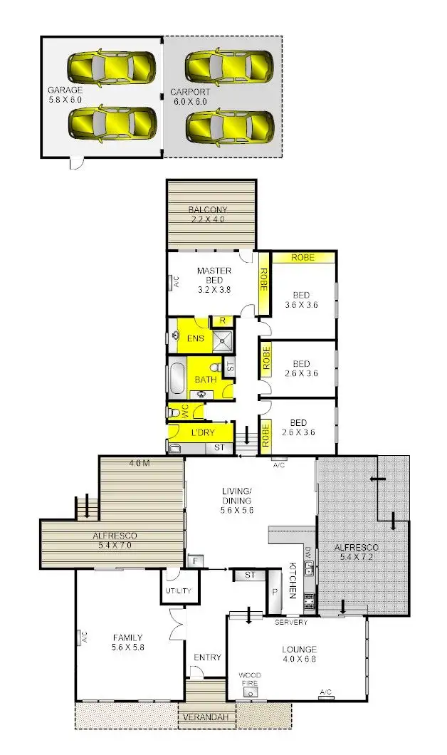 Floorplan of Homely house listing, 5 Turner Avenue, Lara VIC 3212