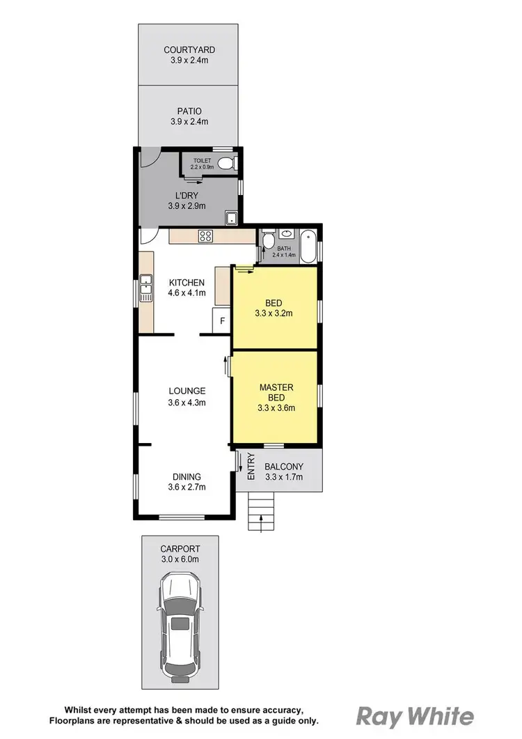 Floorplan of Homely house listing, 36 Seaview Street, Brighton QLD 4017