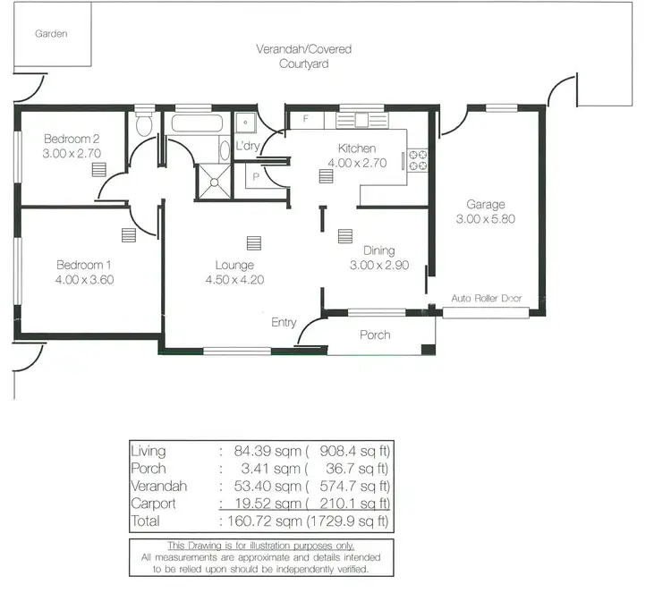 Floorplan of Homely house listing, 1/18 Elizabeth Street, Rosewater SA 5013