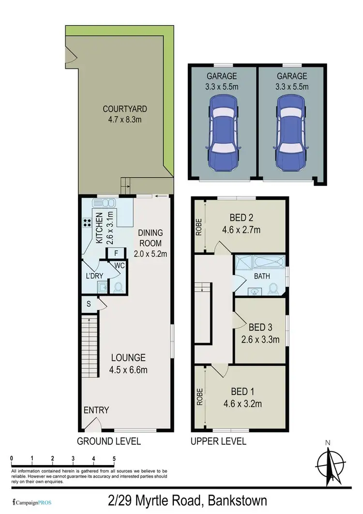 Floorplan of Homely townhouse listing, 2/29 Myrtle Road, Bankstown NSW 2200