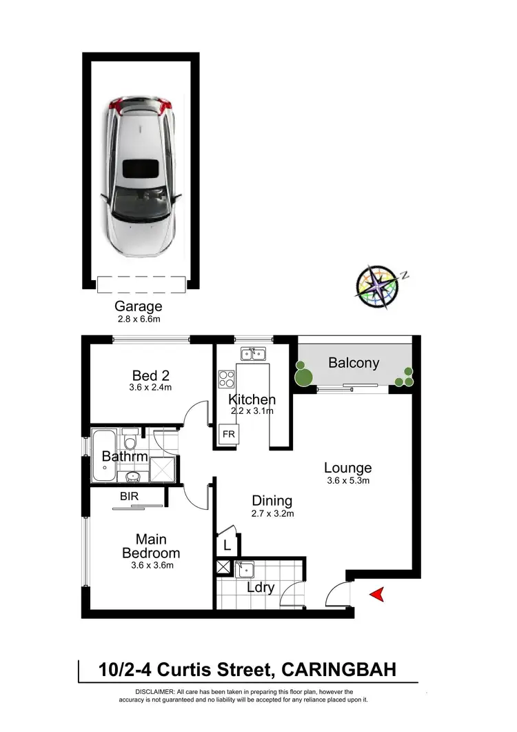 Floorplan of Homely apartment listing, 10/2-4 Curtis Street, Caringbah NSW 2229