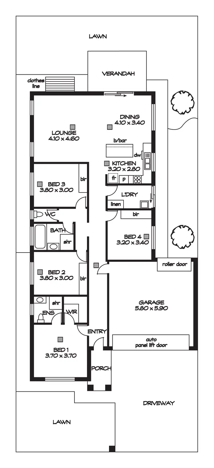 Floorplan of Homely house listing, 21 Mendota Avenue, Andrews Farm SA 5114