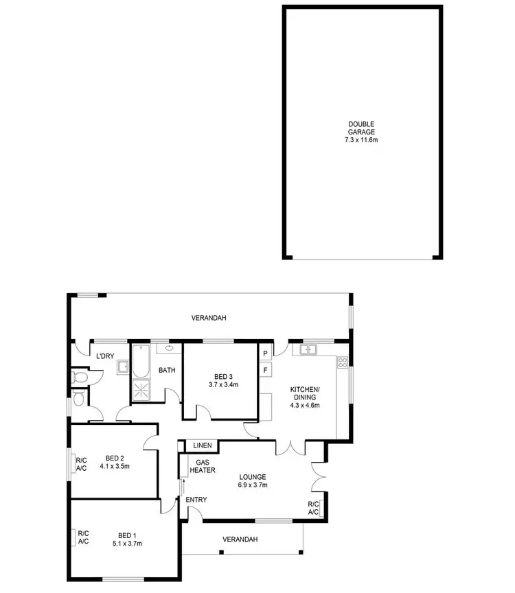 Floorplan of Homely house listing, 26 ALEXANDER Street, Hayborough SA 5211