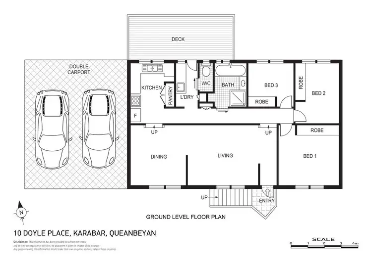 Floorplan of Homely house listing, 10 Doyle Place, Karabar NSW 2620