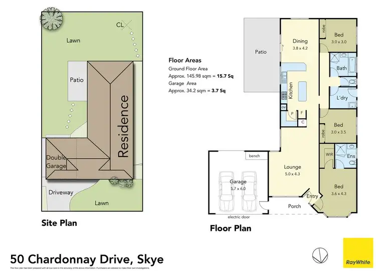 Floorplan of Homely house listing, 50 Chardonnay Drive, Skye VIC 3977