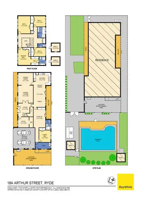 Floorplan of Homely house listing, 18A Arthur Street, Ryde NSW 2112