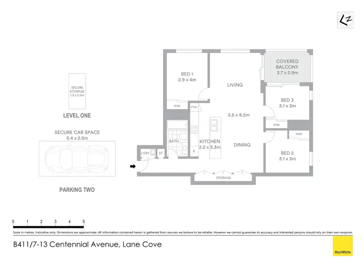 Floorplan of Homely apartment listing, B411/7-13 Centennial Avenue, Lane Cove NSW 2066