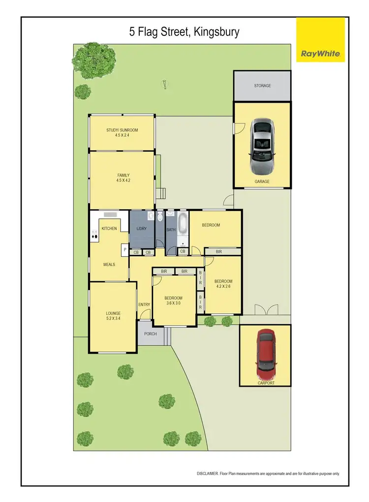 Floorplan of Homely house listing, 5 Flag Street, Kingsbury VIC 3083