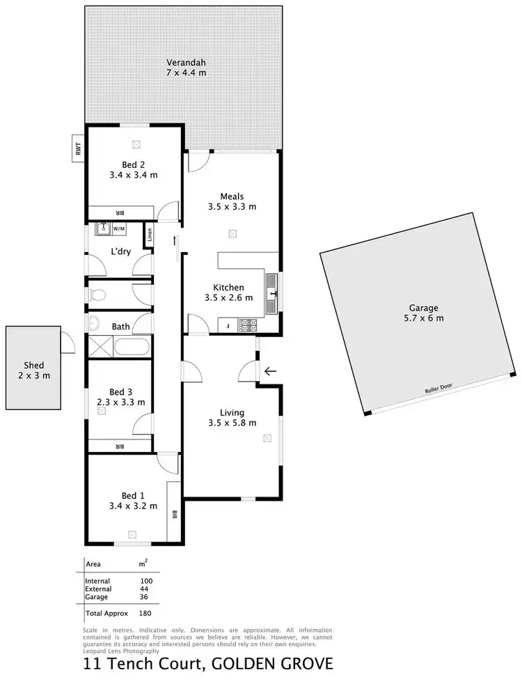 Floorplan of Homely house listing, 11 Tench Court, Golden Grove SA 5125
