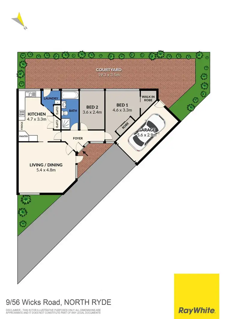 Floorplan of Homely villa listing, 9/56 Wicks Road, North Ryde NSW 2113