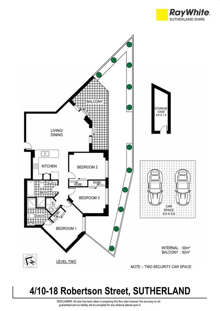Floorplan of Homely unit listing, 4/10-18 Robertson Street, Sutherland NSW 2232