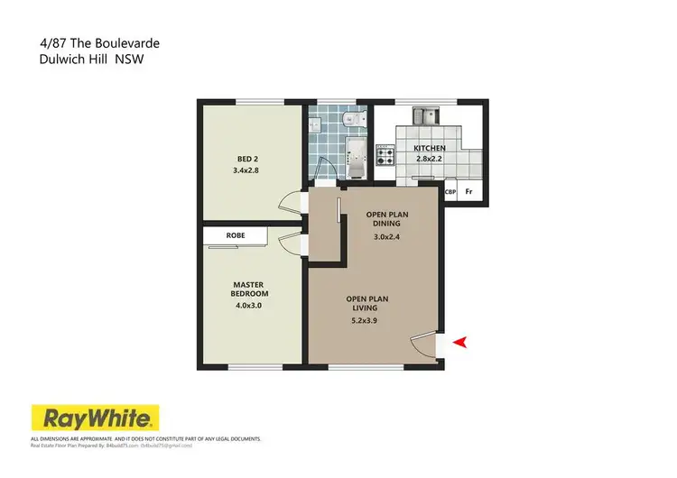 Floorplan of Homely apartment listing, 4/87 The Boulevarde, Dulwich Hill NSW 2203