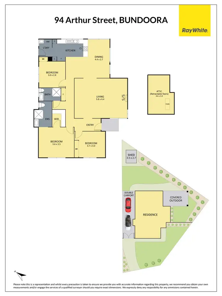 Floorplan of Homely house listing, 94 Arthur Street, Bundoora VIC 3083