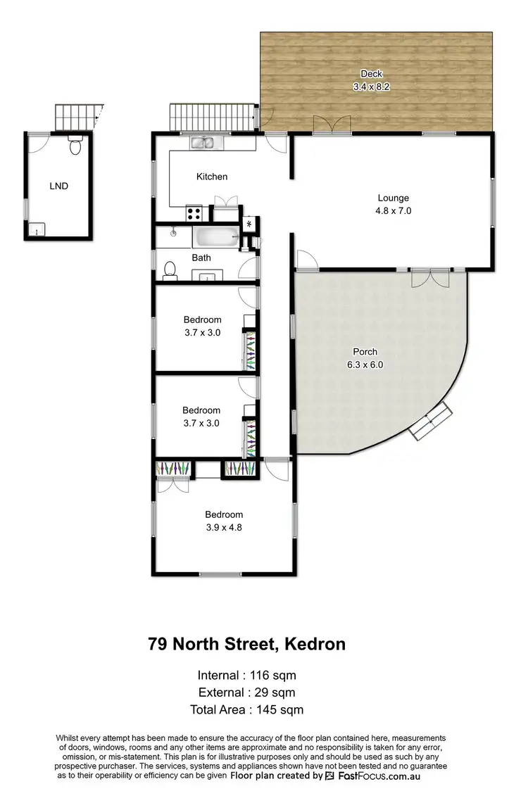 Floorplan of Homely house listing, 79 North Street, Kedron QLD 4031