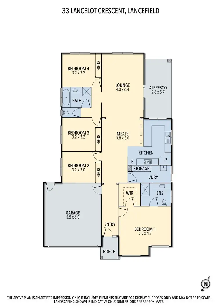 Floorplan of Homely house listing, 33 Lancelot Crescent, Lancefield VIC 3435