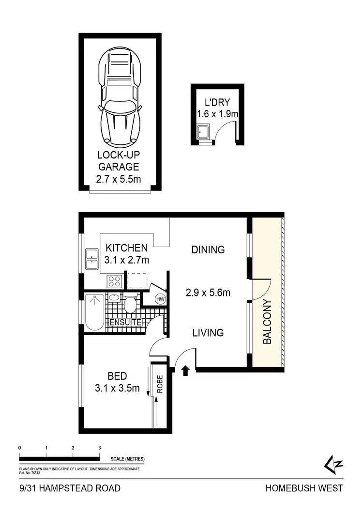 Floorplan of Homely apartment listing, 9/31 Hampstead Road, Homebush West NSW 2140