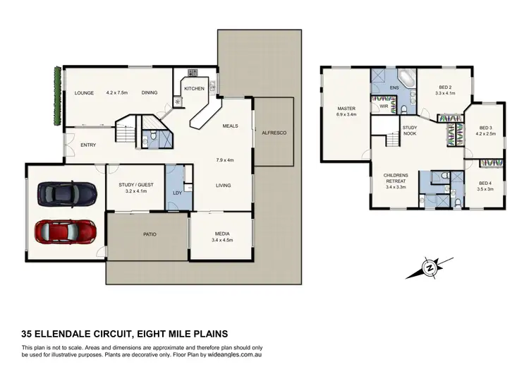 Floorplan of Homely house listing, 35 Ellendale Circuit, Eight Mile Plains QLD 4113