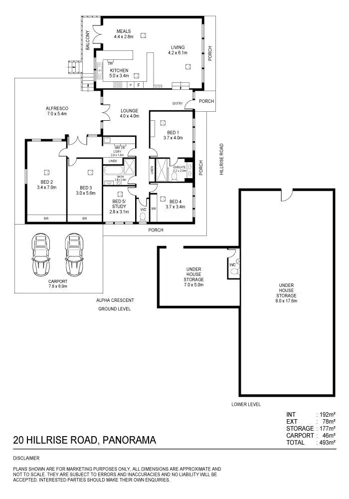 Floorplan of Homely house listing, 20 Hillrise Road, Panorama SA 5041