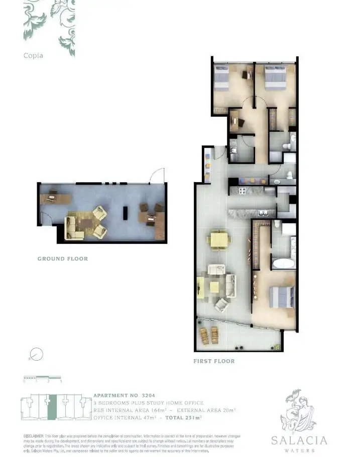 Floorplan of Homely apartment listing, 3204/4 Marina Promenade, Paradise Point QLD 4216
