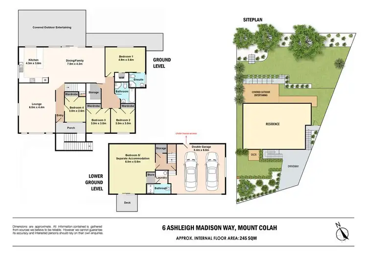 Floorplan of Homely house listing, 6 Ashleigh Madison Way, Mount Colah NSW 2079