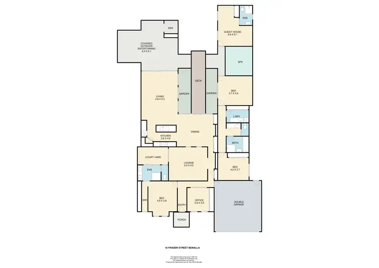 Floorplan of Homely house listing, 16 Fraser Street, Benalla VIC 3672