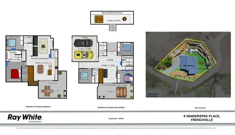 Floorplan of Homely house listing, 9 Vanderspek Place, Frenchville QLD 4701