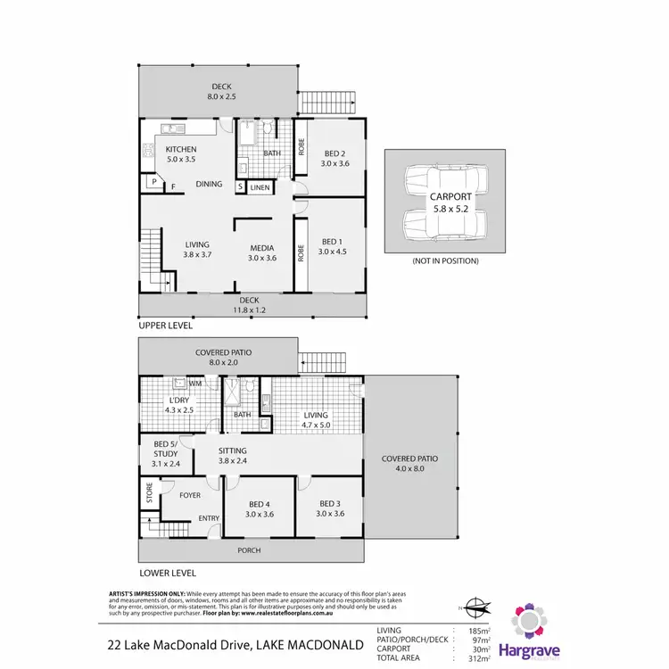 Floorplan of Homely house listing, 22 Lake MacDonald Drive, Cooroy QLD 4563