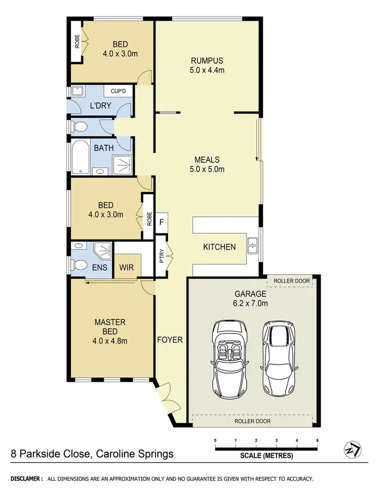 Floorplan of Homely house listing, 8 Parkside Close, Caroline Springs VIC 3023