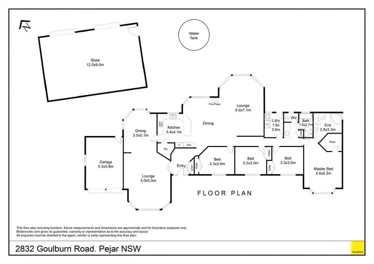 Floorplan of Homely rural property listing, 2832 Crookwell Road, Goulburn NSW 2580