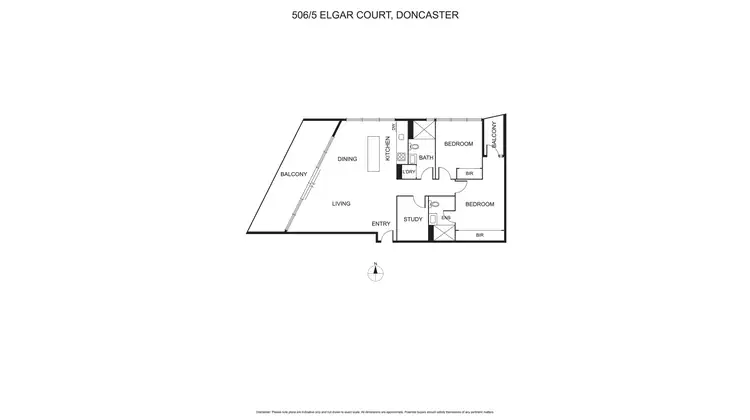 Floorplan of Homely apartment listing, 506/5 Elgar Court, Doncaster VIC 3108