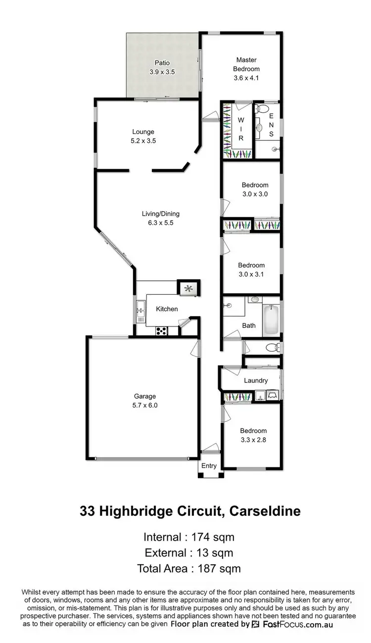 Floorplan of Homely house listing, 33 Highbridge Circuit, Carseldine QLD 4034
