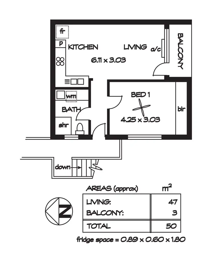 Floorplan of Homely unit listing, 14/10 Collins Street, Enfield SA 5085