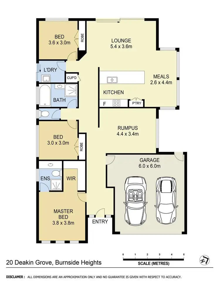 Floorplan of Homely house listing, 20 Deakin Grove, Burnside Heights VIC 3023