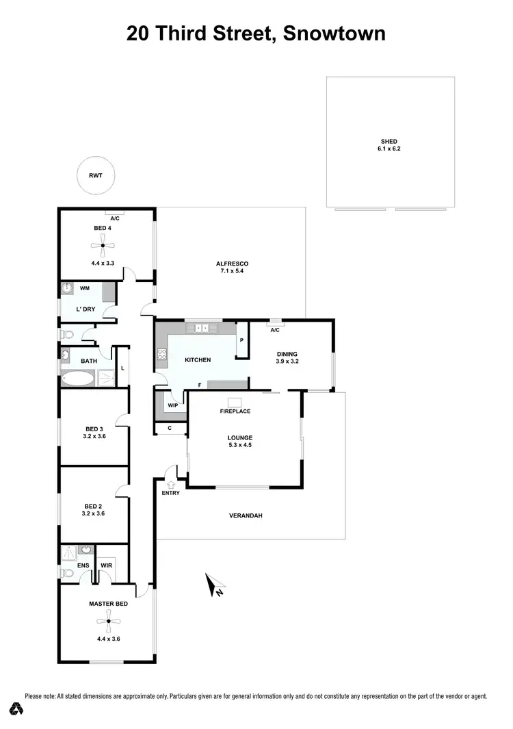 Floorplan of Homely house listing, 20 Third Street, Snowtown SA 5520