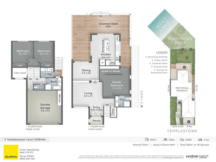 Floorplan of Homely house listing, 3 Templestowe Court, Robina QLD 4226
