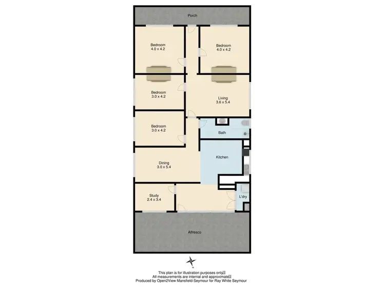 Floorplan of Homely house listing, 51 Wimble Street, Seymour VIC 3660