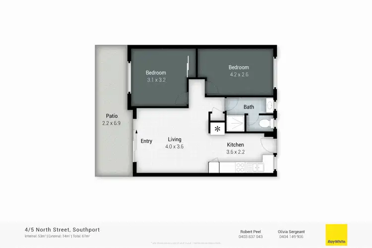 Floorplan of Homely unit listing, 4/5 North Street, Southport QLD 4215