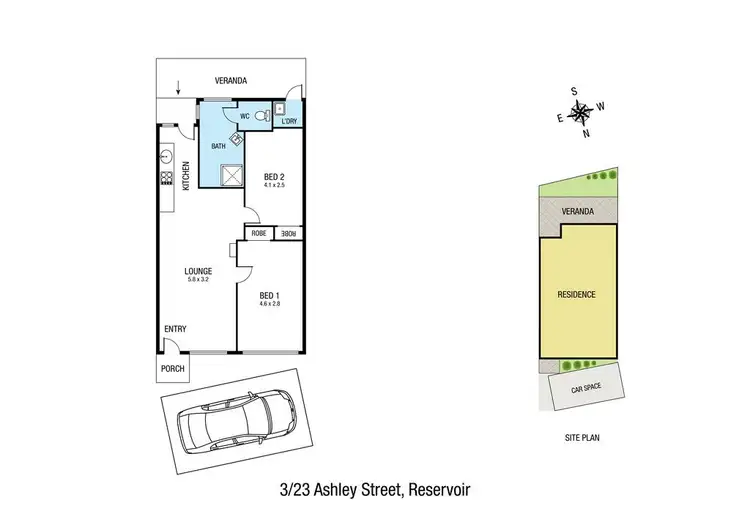 Floorplan of Homely unit listing, 3/23 Ashley Street, Reservoir VIC 3073