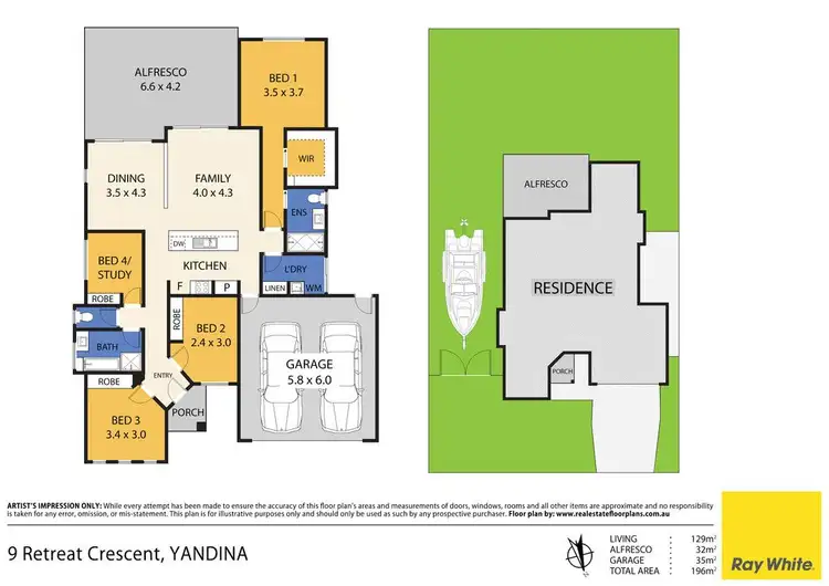 Floorplan of Homely house listing, 9 Retreat Crescent, Yandina QLD 4561