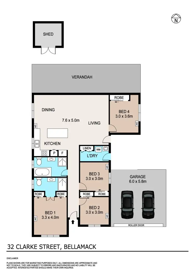 Floorplan of Homely house listing, 32 Clarke Street, Bellamack NT 832