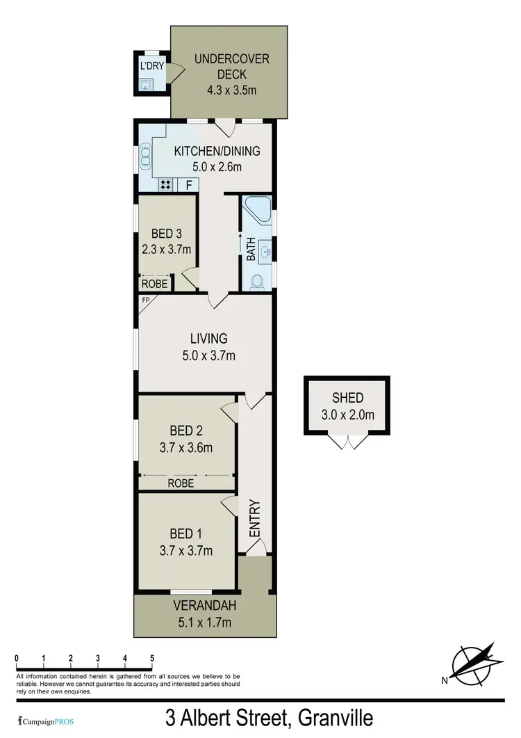 Floorplan of Homely house listing, 3 Albert Street, Granville NSW 2142