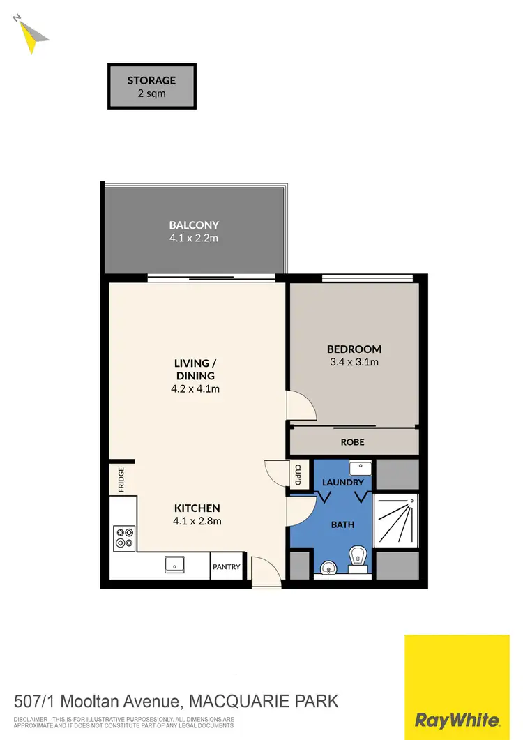 Floorplan of Homely unit listing, 507/1 Mooltan Avenue, Macquarie Park NSW 2113