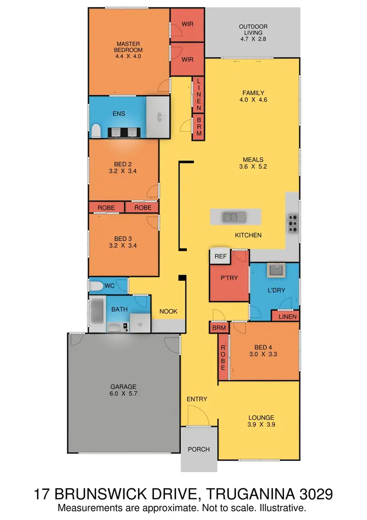 Floorplan of Homely house listing, 17 Brunswick Drive, Truganina VIC 3029