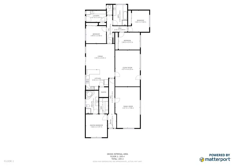 Floorplan of Homely house listing, 2 Bambrick Court, Swan Hill VIC 3585