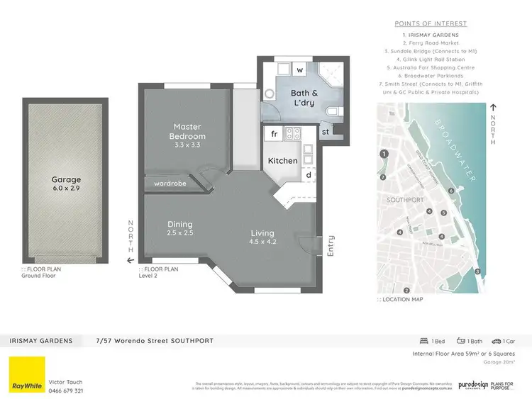 Floorplan of Homely unit listing, 7/57 Worendo Street, Southport QLD 4215