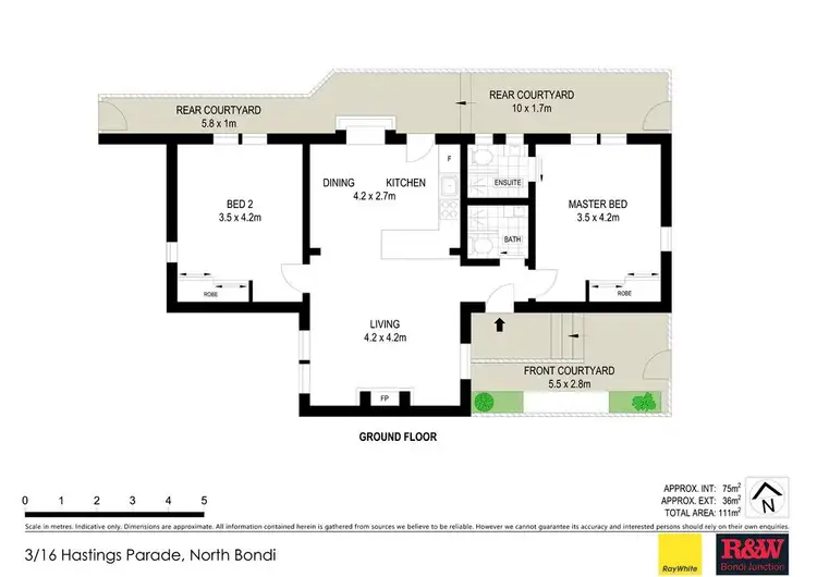 Floorplan of Homely apartment listing, 3/16 Hastings Parade, North Bondi NSW 2026