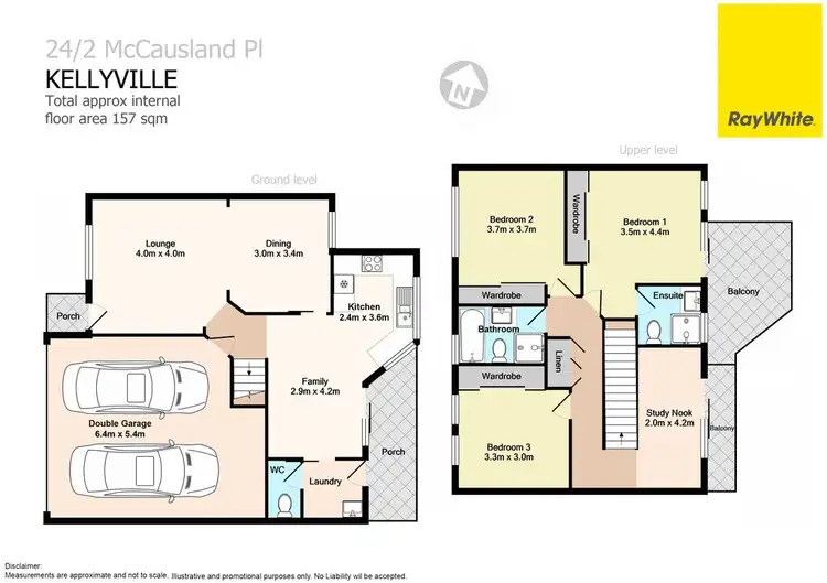 Floorplan of Homely townhouse listing, 24/2 McCausland Place, Kellyville NSW 2155