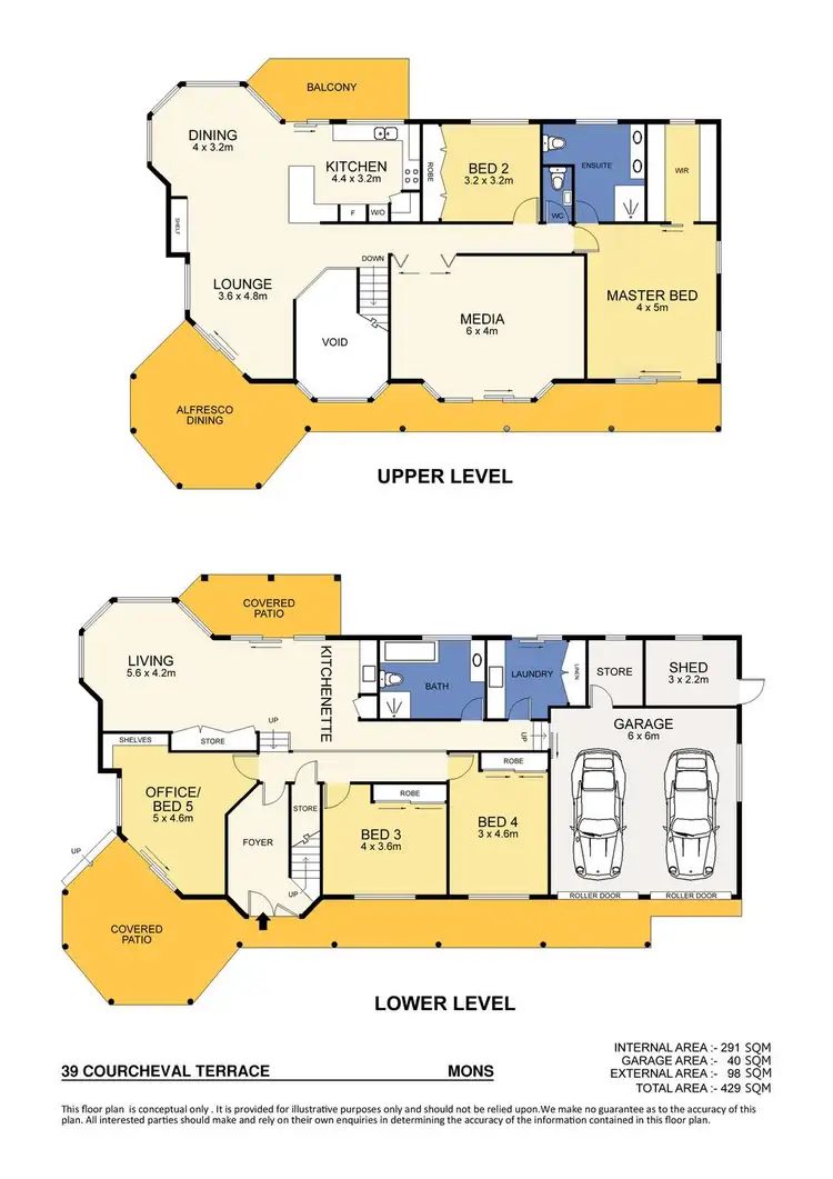 Floorplan of Homely house listing, 39 Courcheval Terrace, Mons QLD 4556